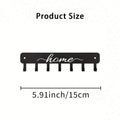 Metal Wall Hooks Key Holder - Wall Mounted Coat Rack for Home & Kitchen