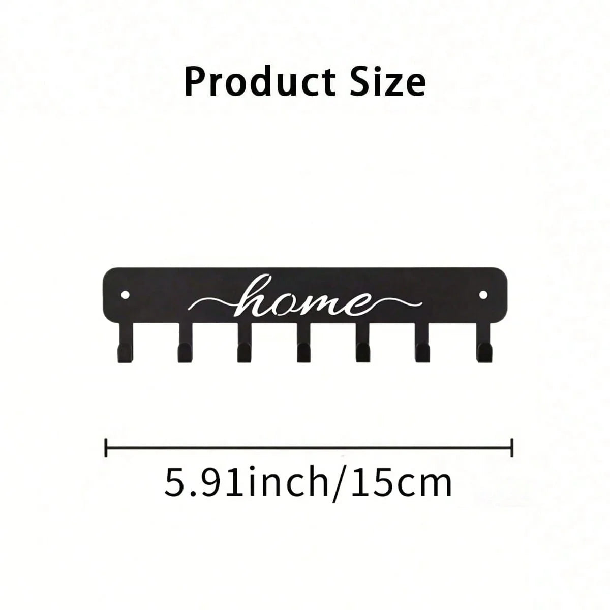 Metal Wall Hooks Key Holder - Wall Mounted Coat Rack for Home & Kitchen