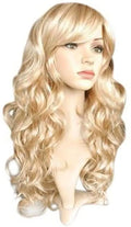 Wavy Synthetic Hair Cosplay Wig for Women - Gold Blonde Party Hair