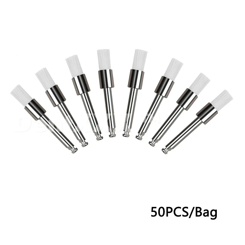 Nylon Polishing & Cleaning Brush Set - 50/100 Pcs, 2.35mm Shank