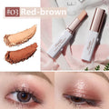 Double Color Glitter Eyeshadow Stick Waterproof Matte Bicolor Makeup Pen