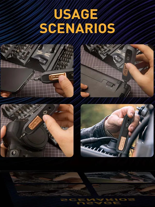 180-in-1 Precision Screwdriver Set with Magnetic Bits for Electronics & Household Repairs