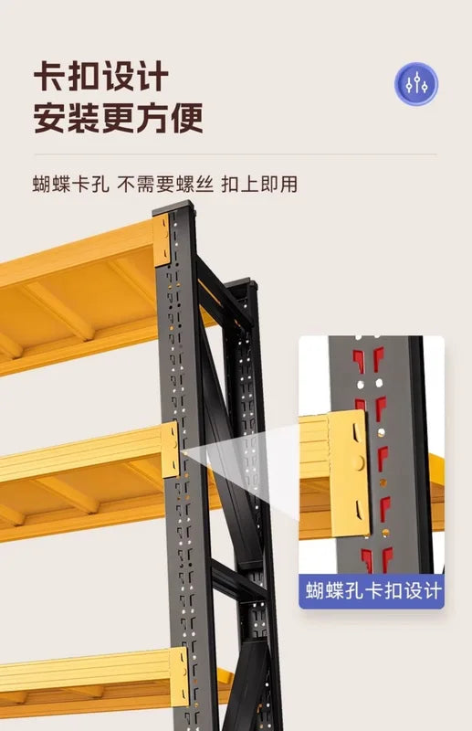 Multi-Layer Storage Shelves for Home & Warehouse Organization - Cargo Racks