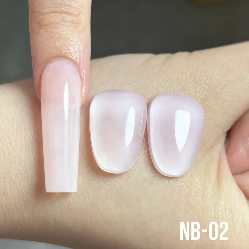 Natural Rubber Nail Base Gel - Hema-Free, 12ml, Eco-Friendly UV Nail Polish