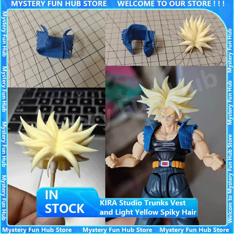 Anime Trunks Vest and Hair Accessory Kit for Future Trunks Cosplay