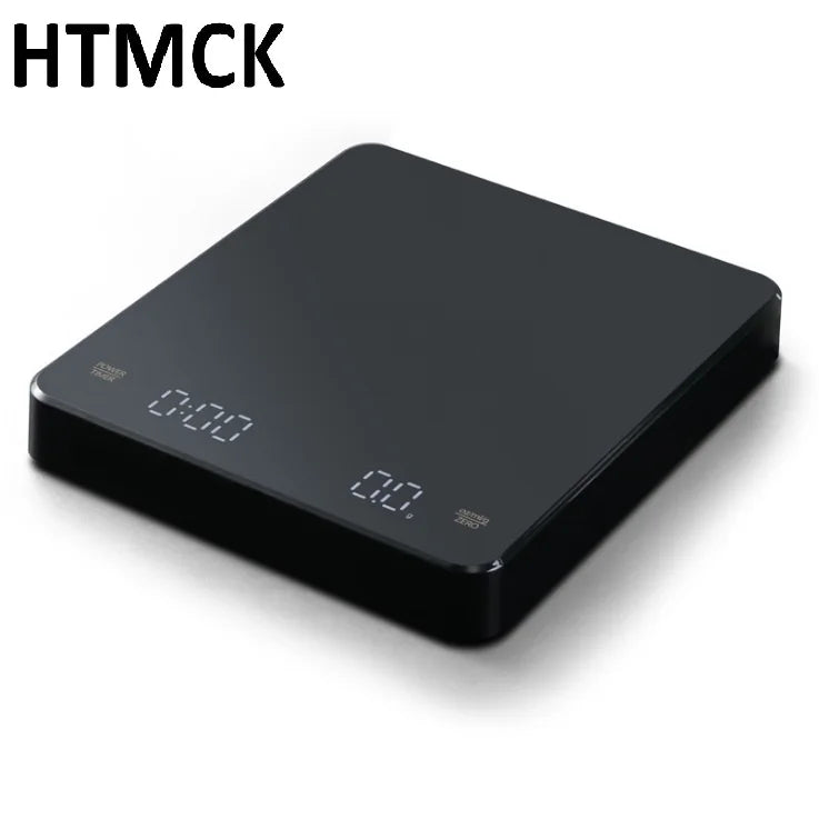 Digital Espresso Scale with Timer 3kg Precision USB Rechargeable Kitchen Tool