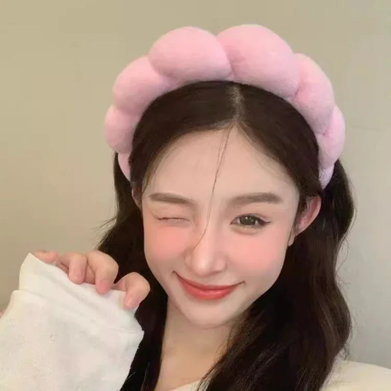 Fashion Sponge Headband for Women Girls - Puffy Hair Band Makeup & Hair Accessories