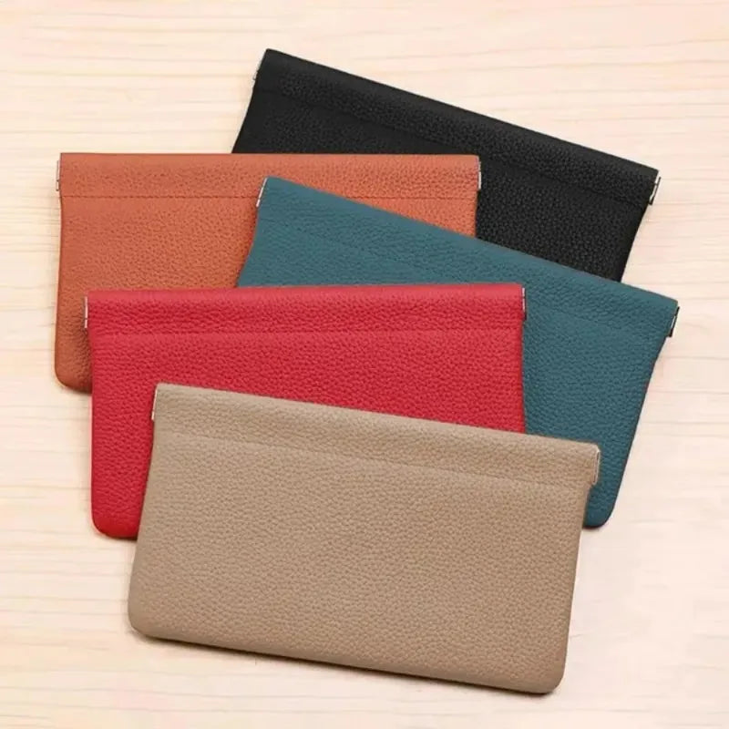 Mini PU Earphone and Coin Storage Bag - Candy Color Compact Wallet