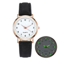 Luxury Women's Diamond-Studded Quartz Watch with Luminous Night Glow