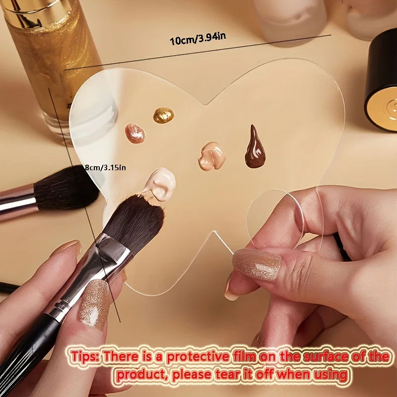 Acrylic Makeup Palette Spatula Kit - Stainless Steel Mixing Tools for Cosmetics