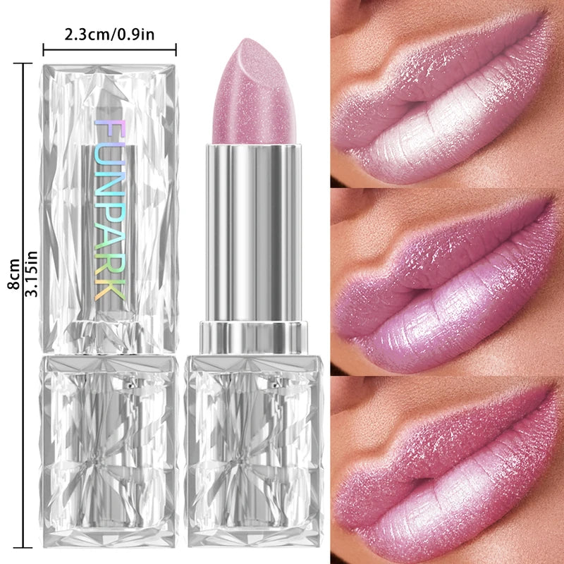 Colorful Glitter Metallic Velvet Lipstick Waterproof Long Lasting Lip Tint