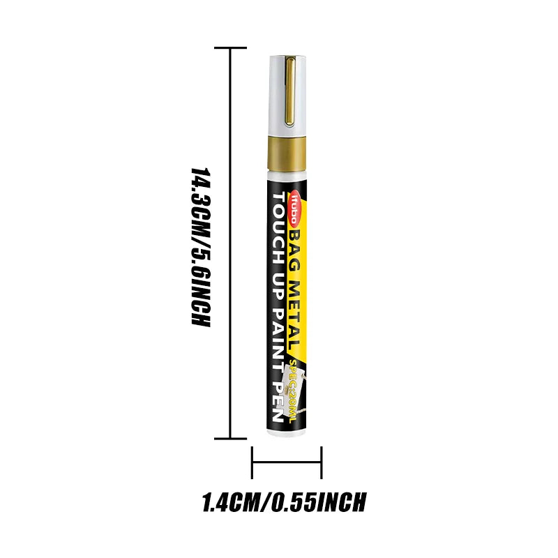 20ML Metal Touch Up Paint Pen for Bag Hardware Repair & Refurbishment - Gold & Black
