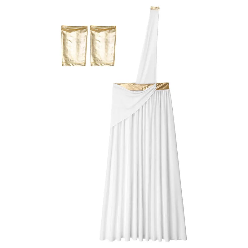Mens Greek Roman Toga Costume Gladiator Warrior Dress Halloween Cosplay