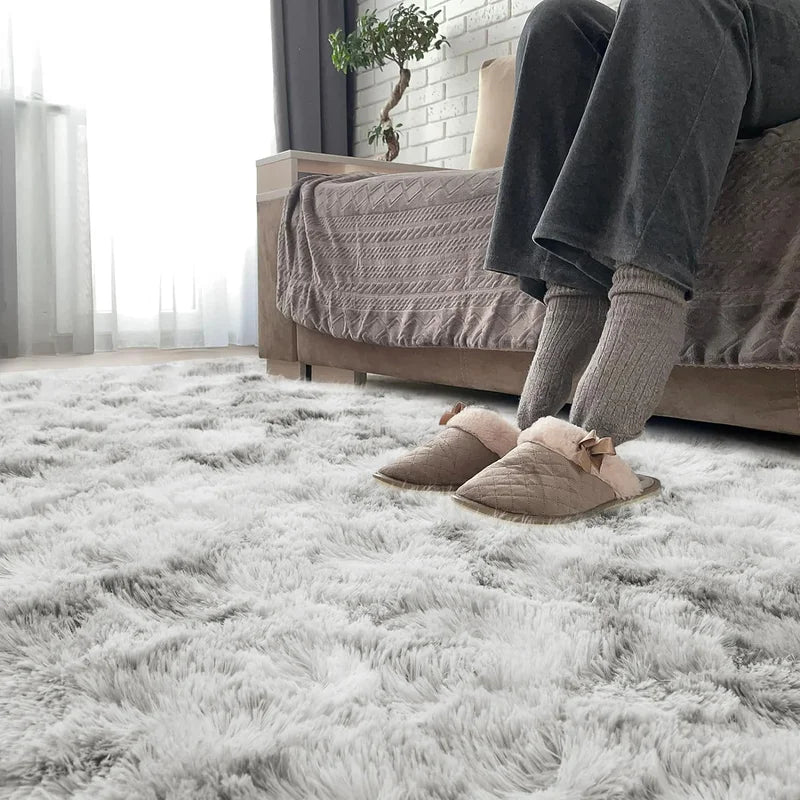 Soft Fluffy Area Rug Non-Slip Shaggy Carpet for Bedroom Living Room Home Decor