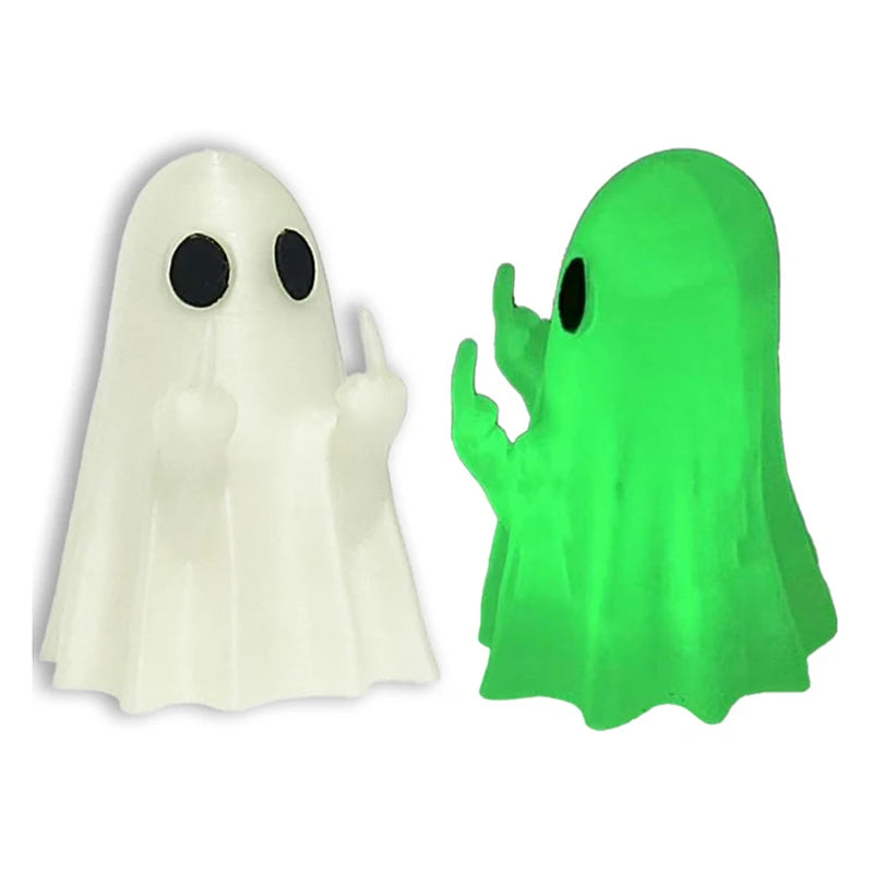 Luminous Ghost Figurine Halloween Decoration Small Scary Table Ornament