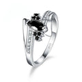 925 Silver Engagement Ring with Austrian Crystal Prong Setting - Classic Style, Wholesale