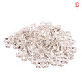 100pcs Stainless Steel Crystal Beads for Jewelry Making - Disc Spacer Charms