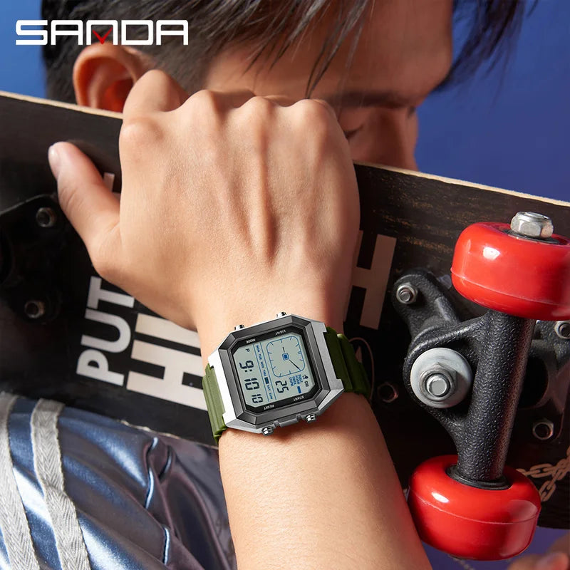 Digital Sports Alarm Watch for Men Women Boys Multifunction Luminous Chronograph