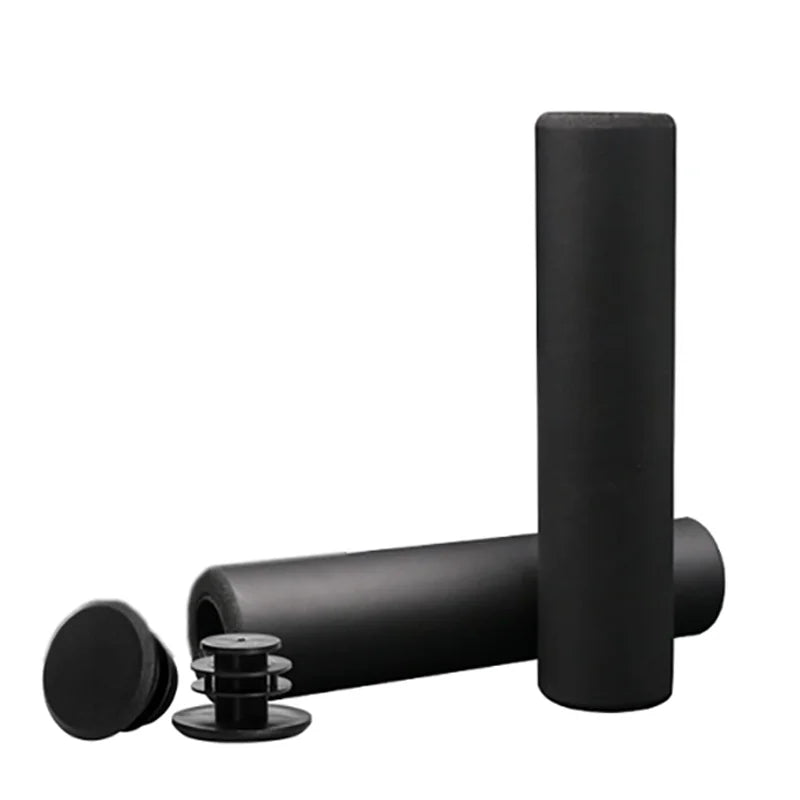 Silicone Handlebar Grips for Mountain Bike & Cycling - Anti Skid Shock Absorbing