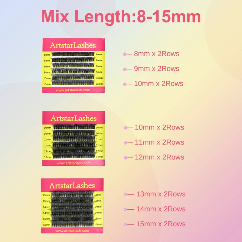 Premade Eyelash Extension Fans 4D-8D Volume Lashes Natural Fluffy Lash Fans
