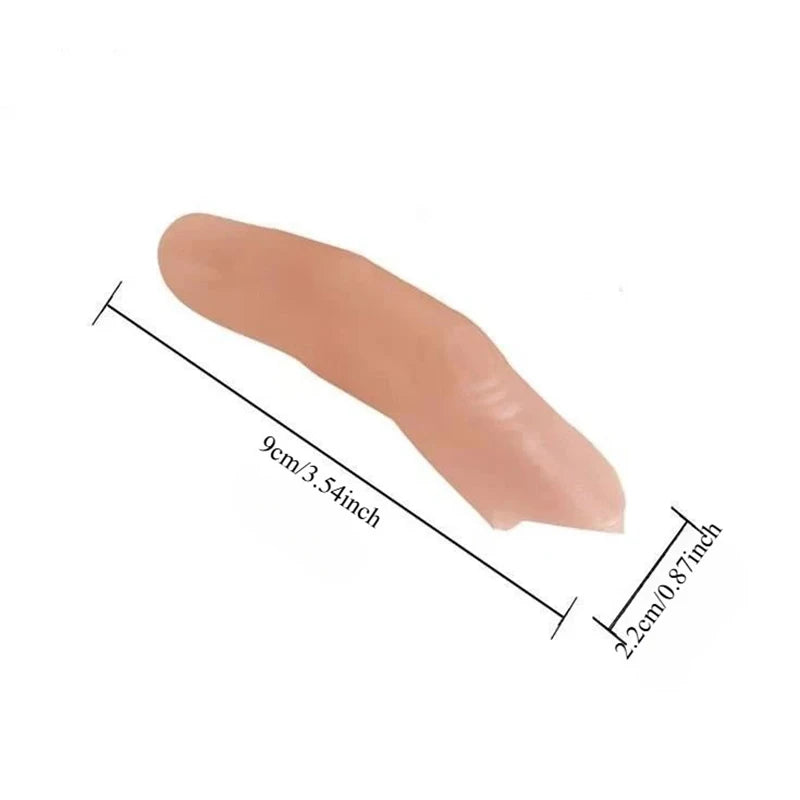 Fake Finger Magic Trick Props - Realistic Silicone Close-Up Vanishing & Appearing Finger Toy for Pranks and Performances