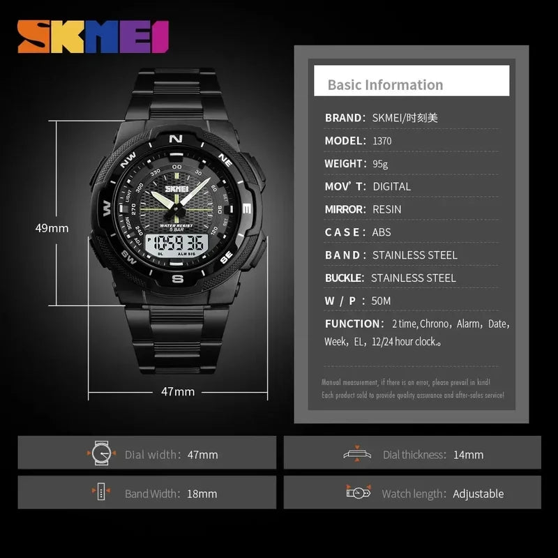 Luxury Steel Business Waterproof Watch for Men - Multiple Colors