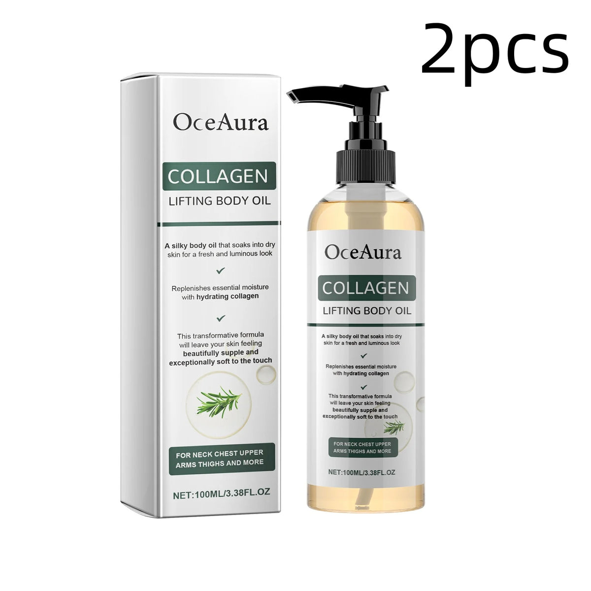 Collagen Body Oil for Skin Elasticity & Wrinkle Reduction - 100ml