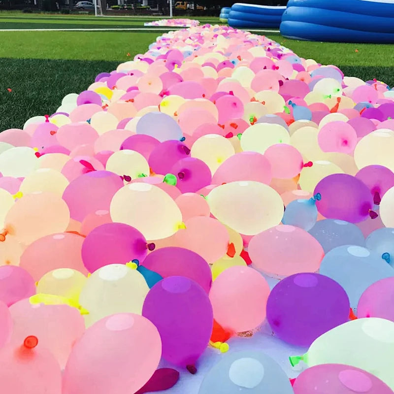Water Balloons Set 111pcs with Rapid Injection for Kids & Adults Summer Outdoor Water Fight Toys