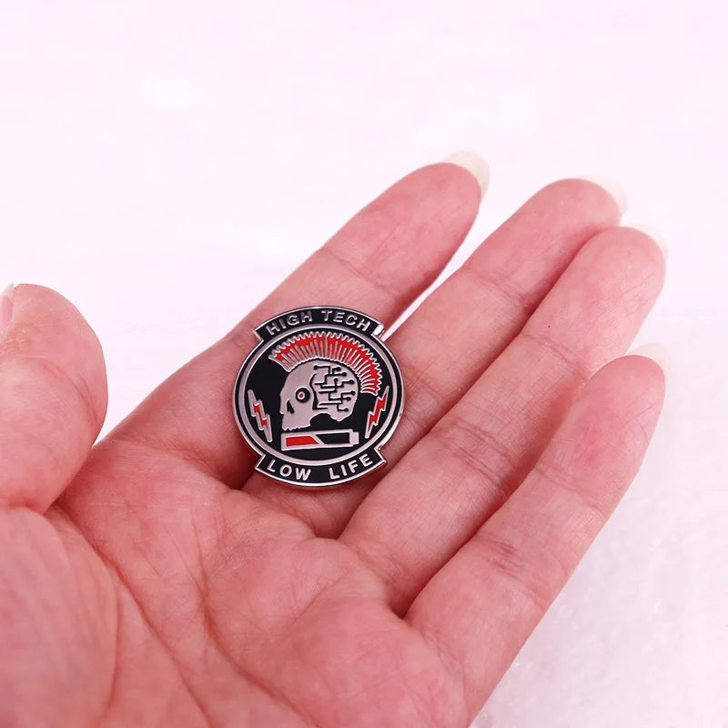 Cyberpunk Enamel Pin Brooch Jewelry Fan Art Collectible Gift