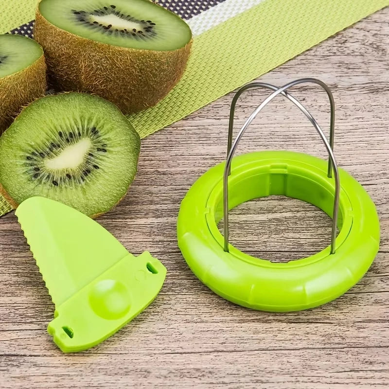 Stainless Steel Kiwi Fruit Peeling & Cutting Tool - Easy Fruit Splitter