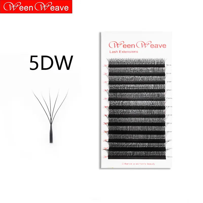 3D 4D 5D 6D 7D W Shape Eyelash Extensions Faux Mink Voluminous False Lashes