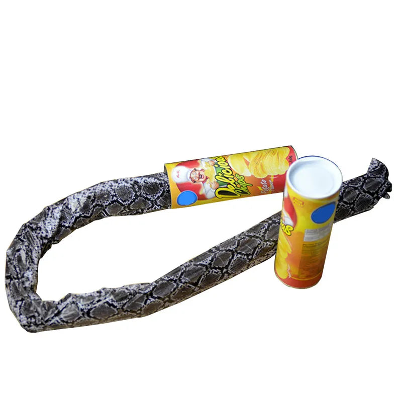 Halloween Fake Potato Chips Can Snake Prank Toy - Scary Joke Party Prop