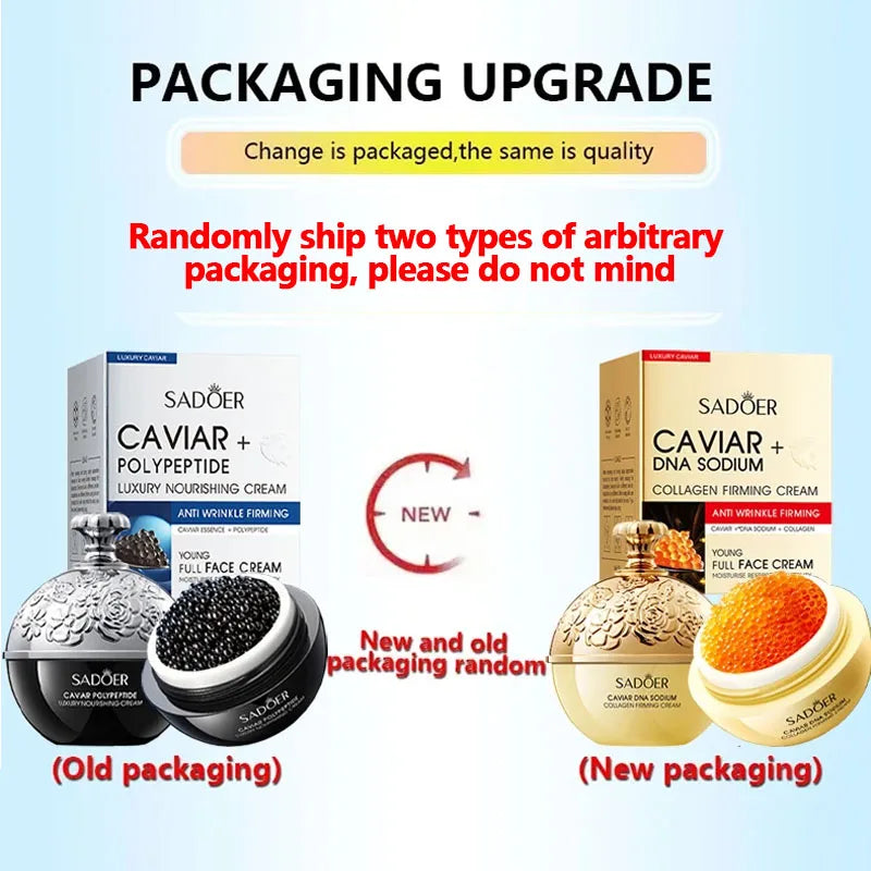 Caviar Firming Face Cream - Deep Hydrating Anti-Aging Moisturizer for Eyes
