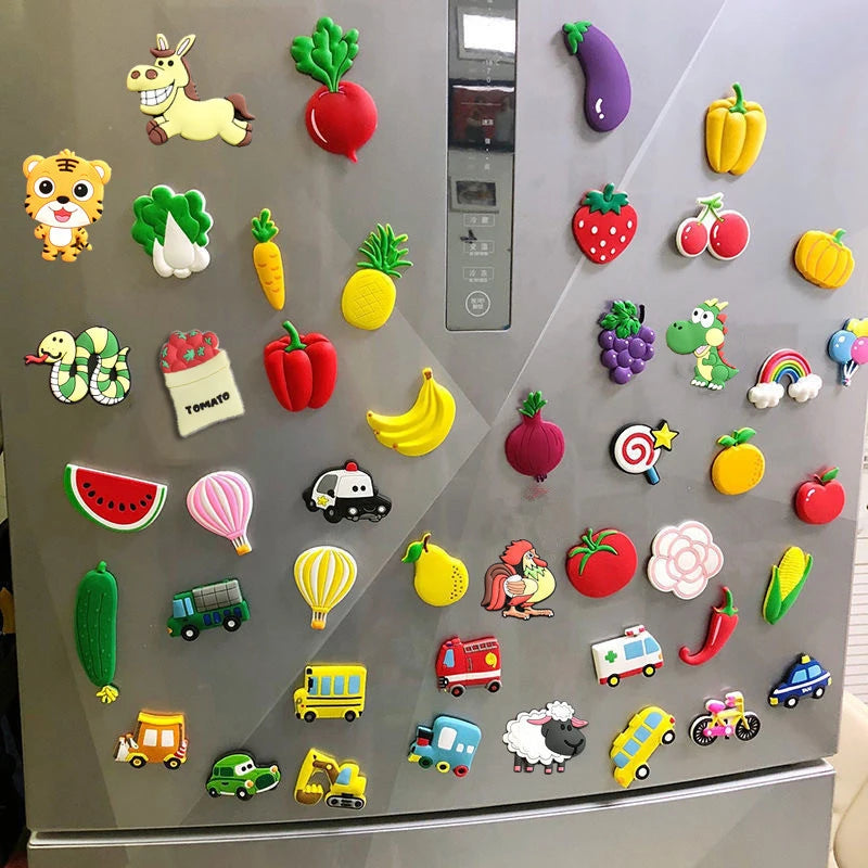 Cute Cartoon Animal Refrigerator Magnets - Kids Magnetic Letters & Numbers Set