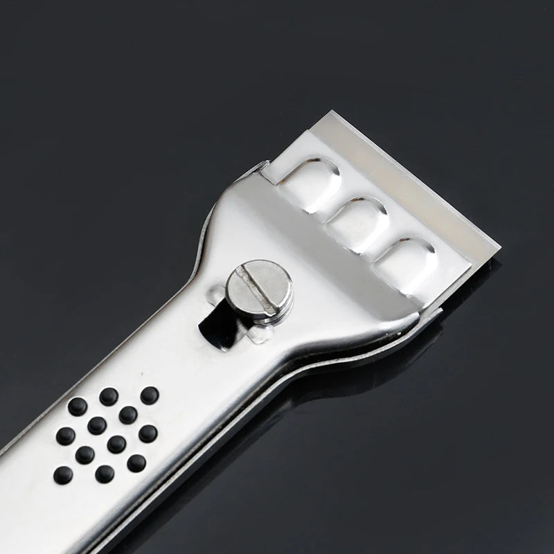 Stainless Steel Paint Scraper Tool with Replaceable Blades for Kitchen Glass Tile