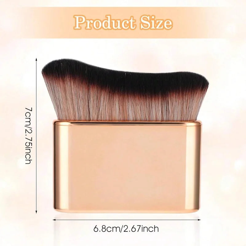 Self Tan Brush for Body & Face, Portable Tanning Makeup Tool, Rose Gold