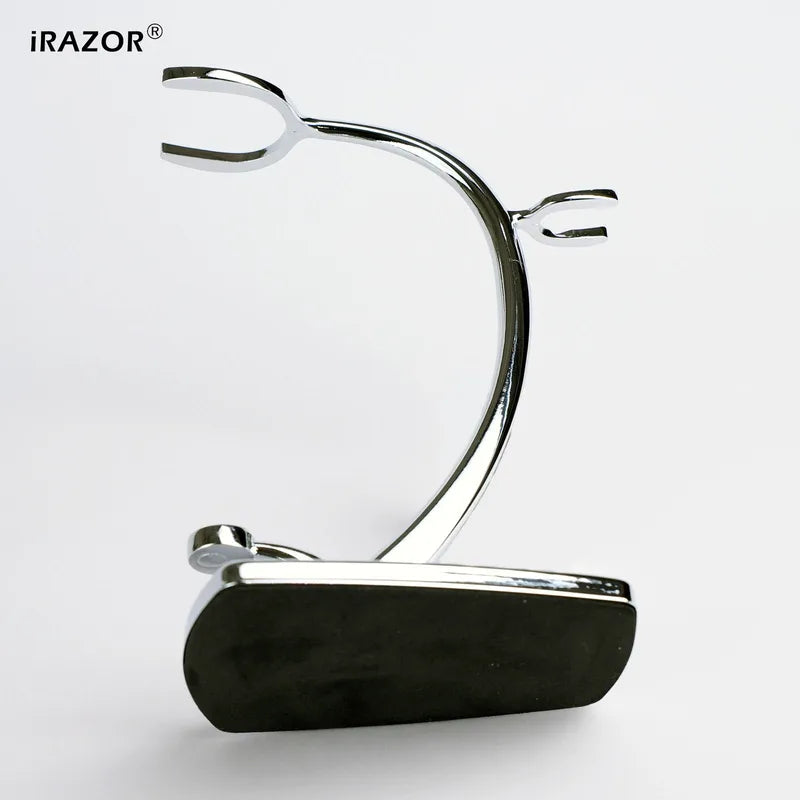 Shaving Bowl and Stand Set with Magnetic Base - Stainless Steel & Chrome