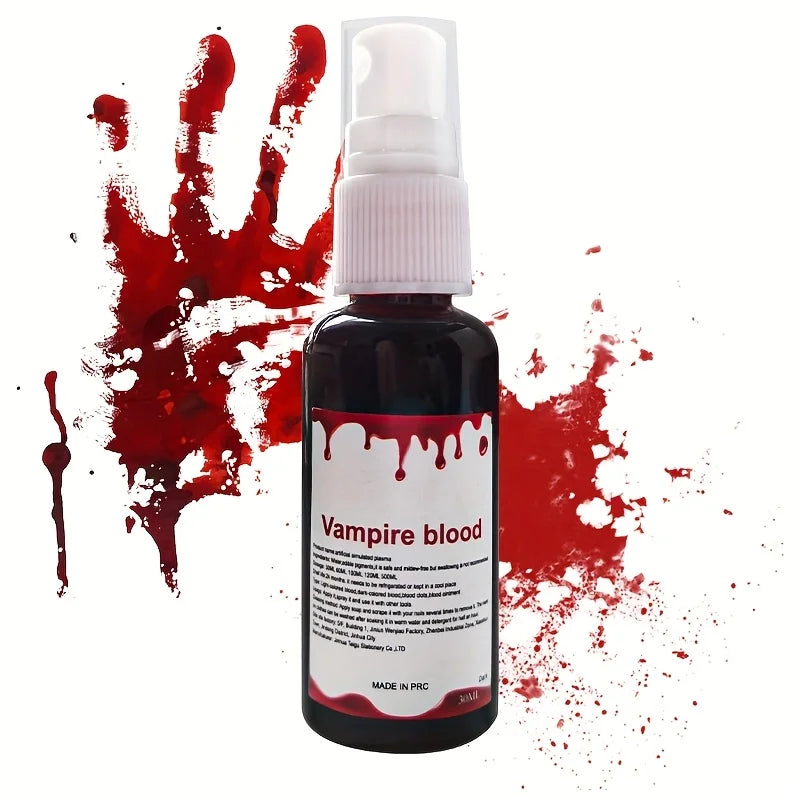 Halloween Washable Fake Blood Spray for Wound & Battle Damage Makeup