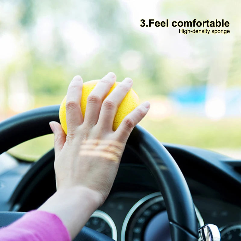 12Pcs Car Waxing Polishing Foam Sponges - High Density Round Applicator Pads