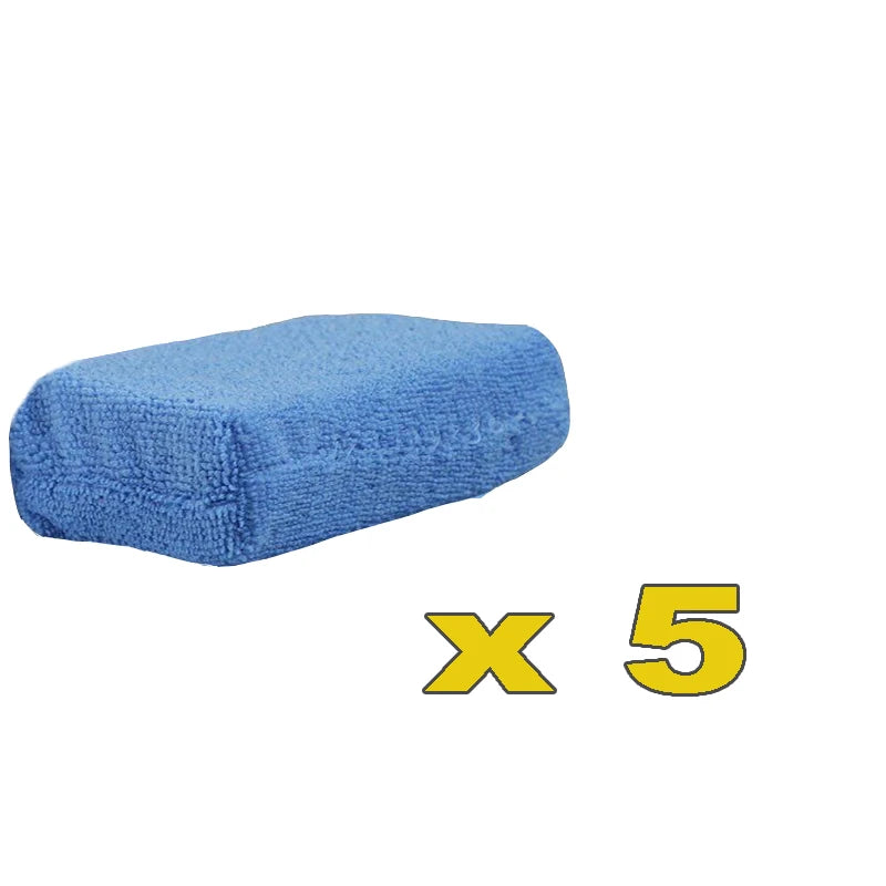 Microfiber Car Wax Applicator Pads Set for Polishing and Detailing