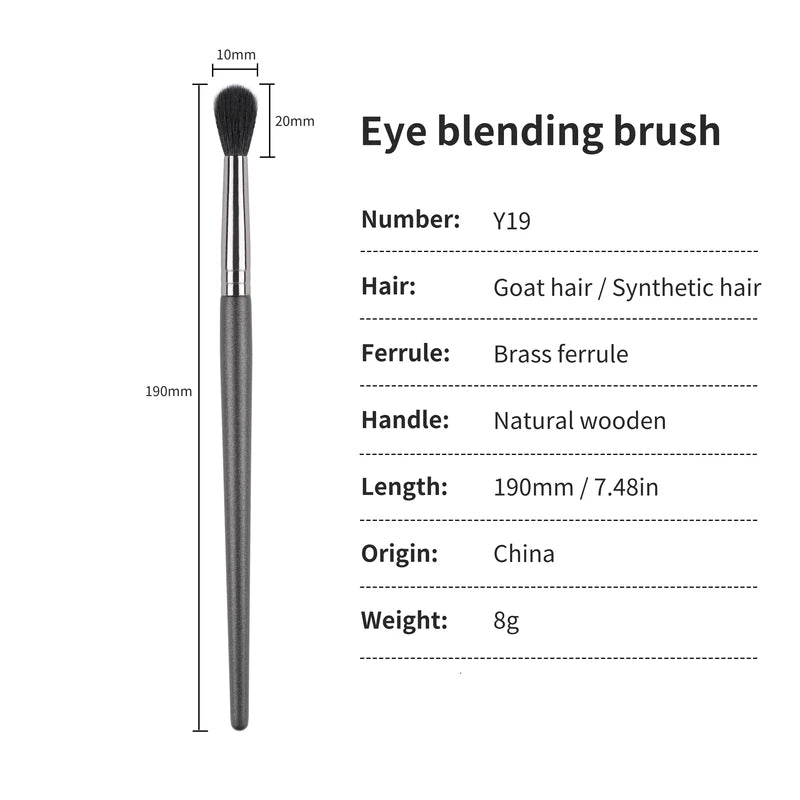 Eye Shadow Blending Brush - Natural Goat Hair Makeup Tool for Soft Application