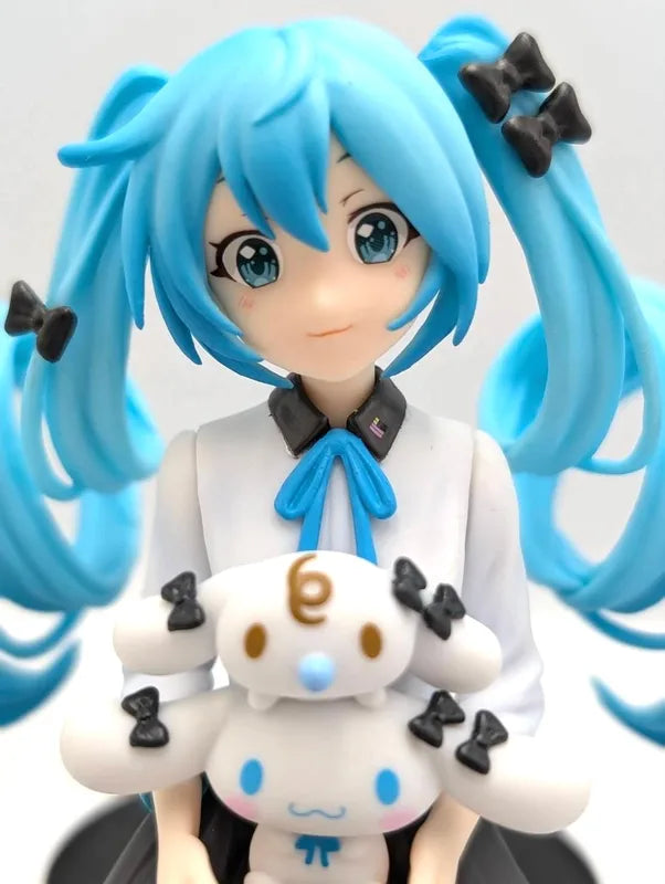 14cm Anime Hatsune Miku PVC Action Figure Dog Sitting Model Toy Gift