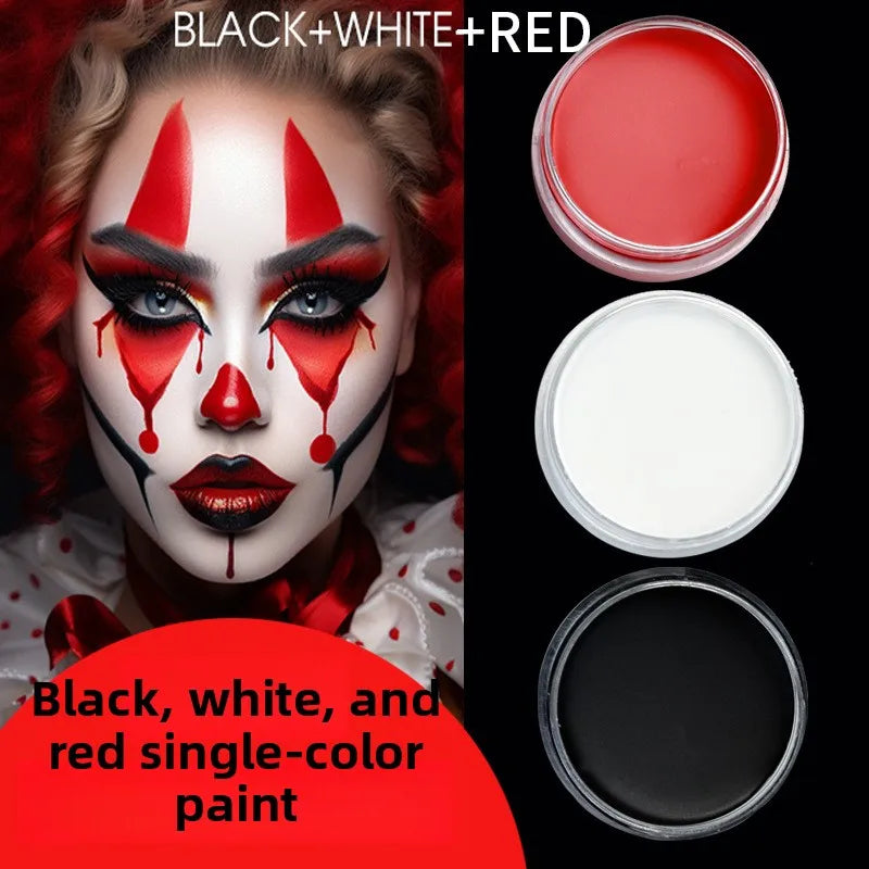 Professional 10g Face & Body Paint Kit for Halloween & Cosplay - Multiple Colors