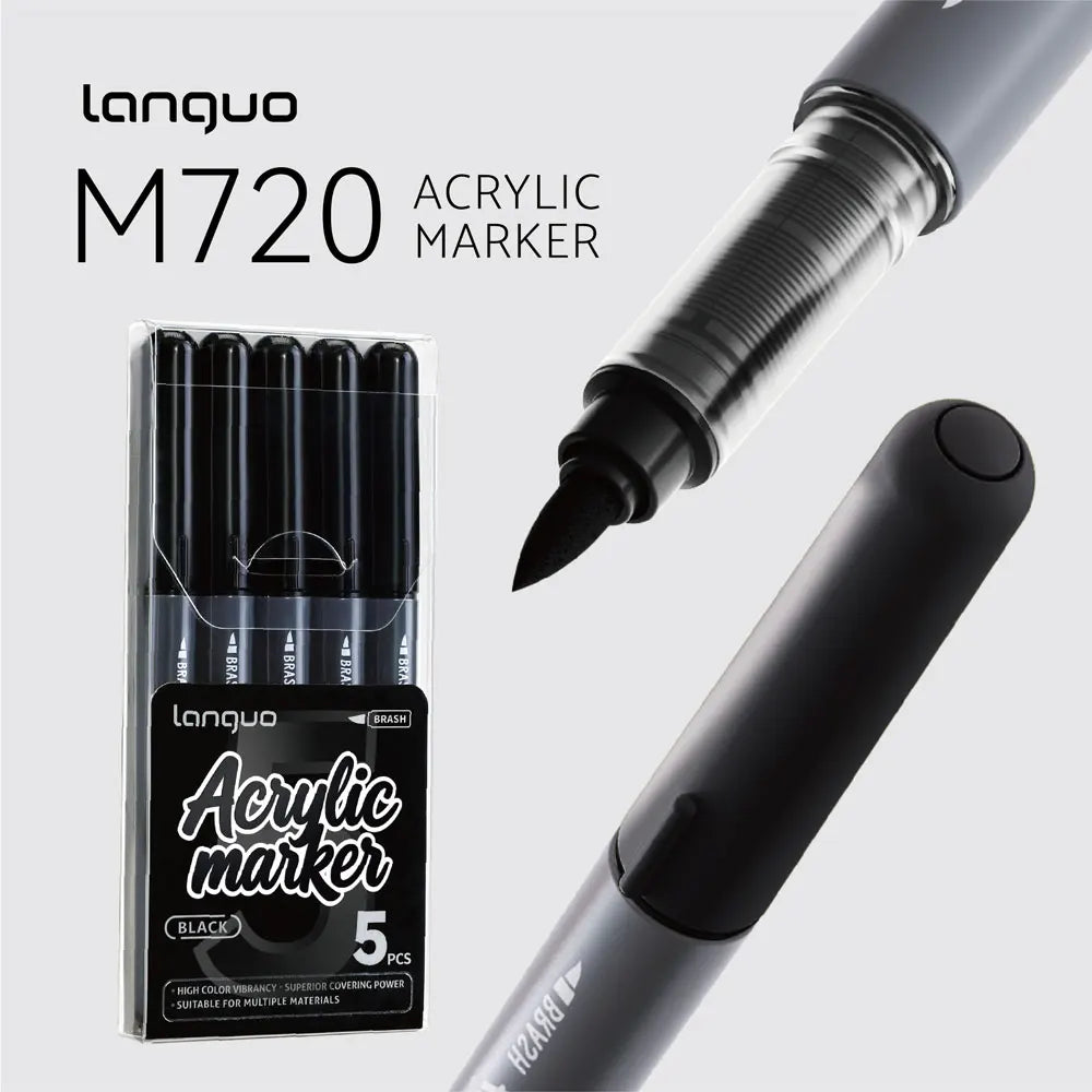 9-Piece Acrylic Marker Pen Set for Art & Craft DIY Painting & Drawing