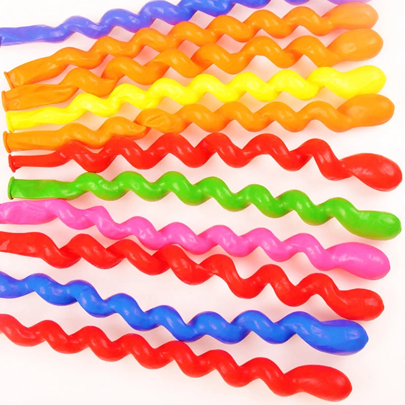 50/100pcs Latex Spiral & Round Balloons for Party Wedding Festival Decorations
