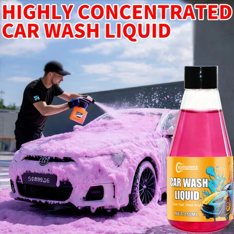 Pink Foam Car Wash Shampoo with Wax for Ceramic Coating & Paint Protection