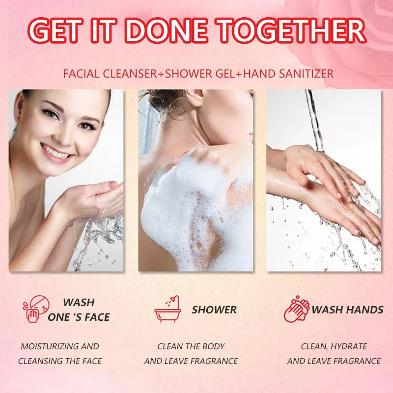 Rose Essential Oil Soap for Face & Body - Hydrating Long-Lasting Fragrance