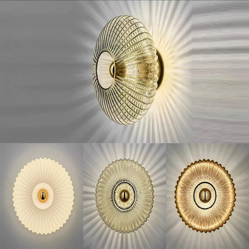 Glass Wall Lamp Sconce for Indoor Home Decor - Modern Corridor & Bedroom Lighting