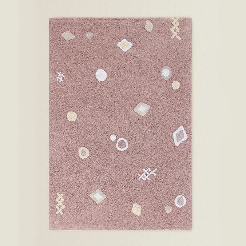 Cute Furry Door Mat for Living Room Bedroom Children's Room Non-Slip Entrance Rug