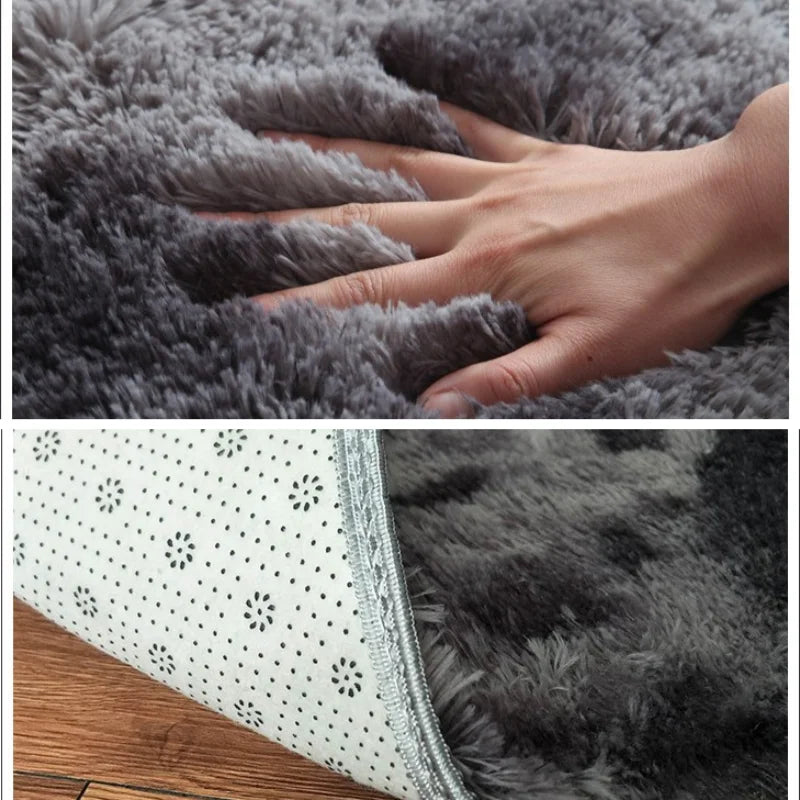 Living Room & Bedroom Area Rug - Soft Fluffy Floor Mat for Home Decoration